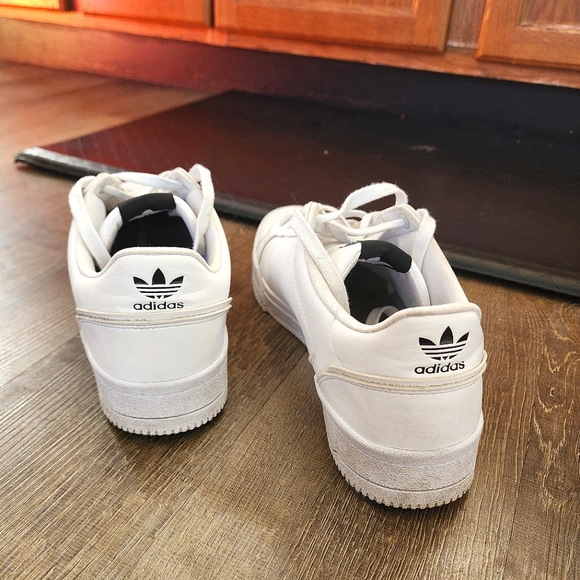 Adidas Court Tourino All White Men's Sneakers, Size 10, Lightly Worn - Picture 6 of 11